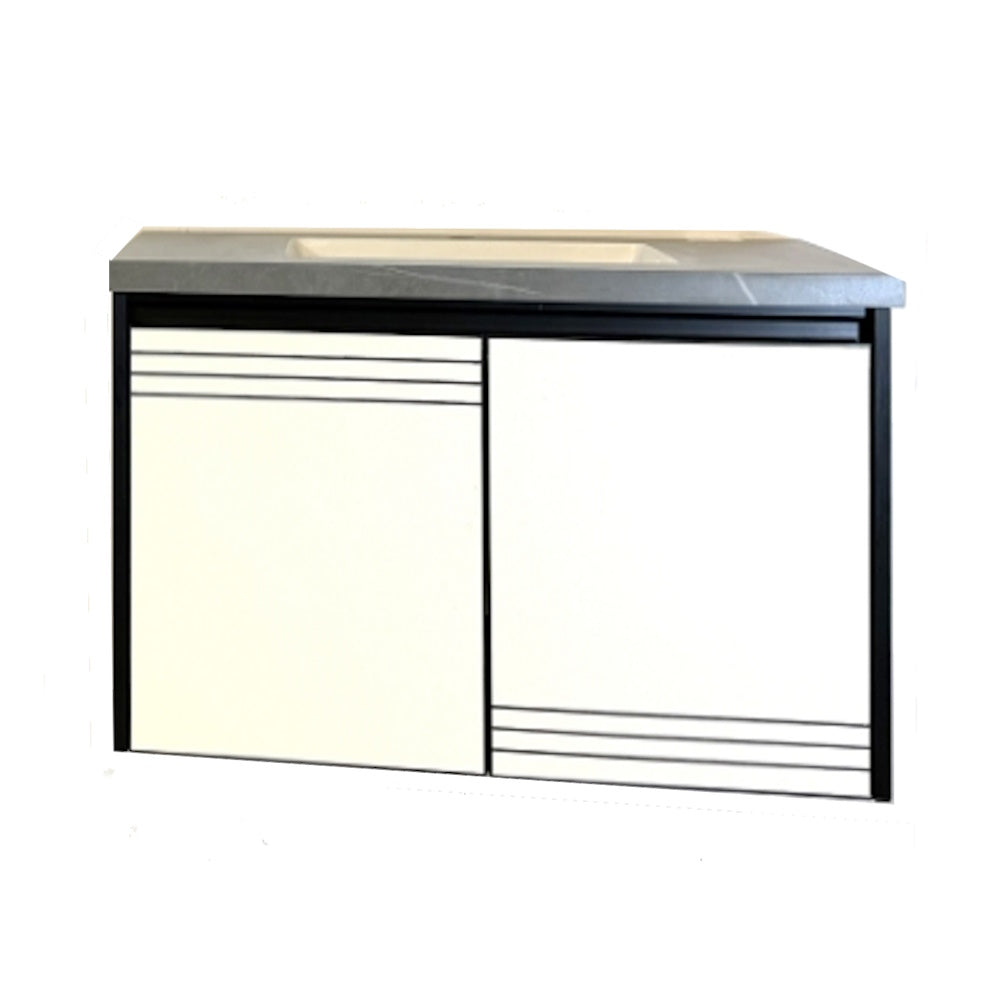 Wall Hung Aluminium Vanity