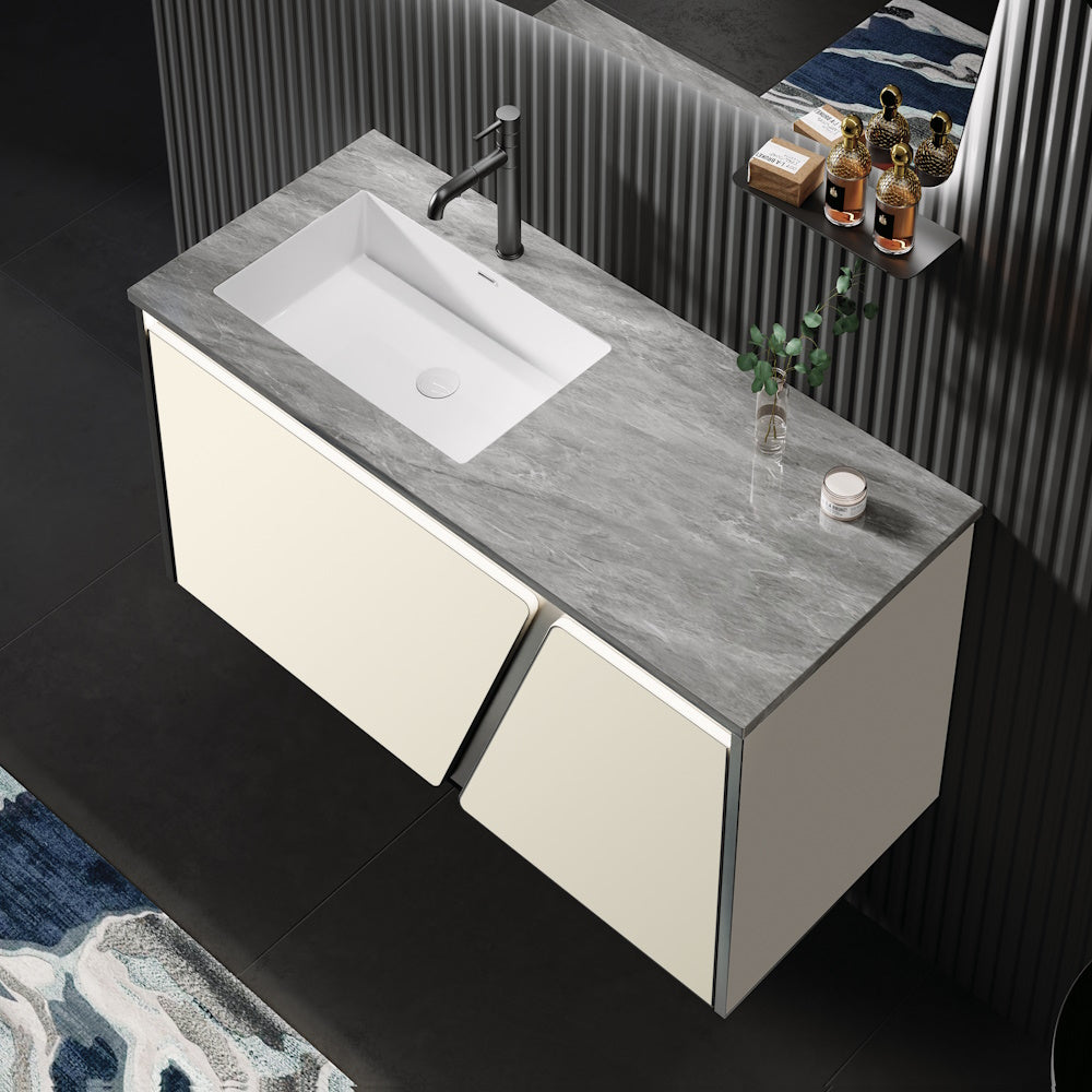 Wall Hung Aluminium Vanity