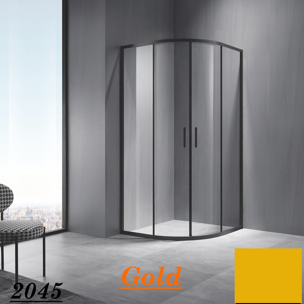 Stainless Steel Frame Curved Shower Box