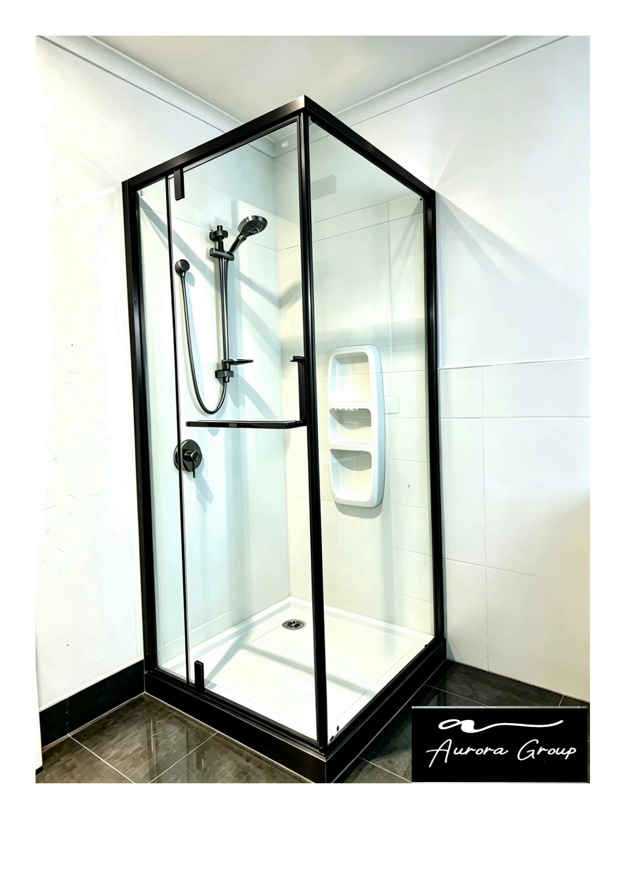 Stainless Steel Frame Square Shower Box