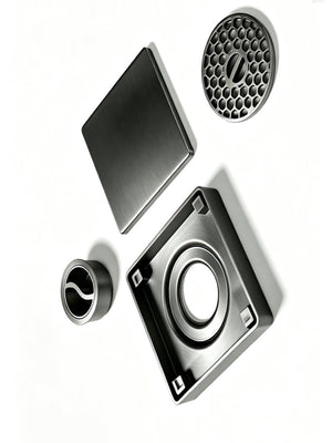 Square Floor Drain set with Anti-Odour Core
