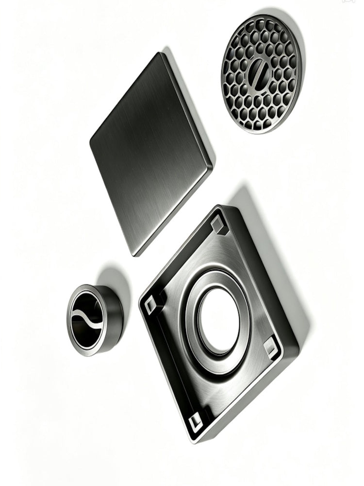 Square Floor Drain set with Anti-Odour Core