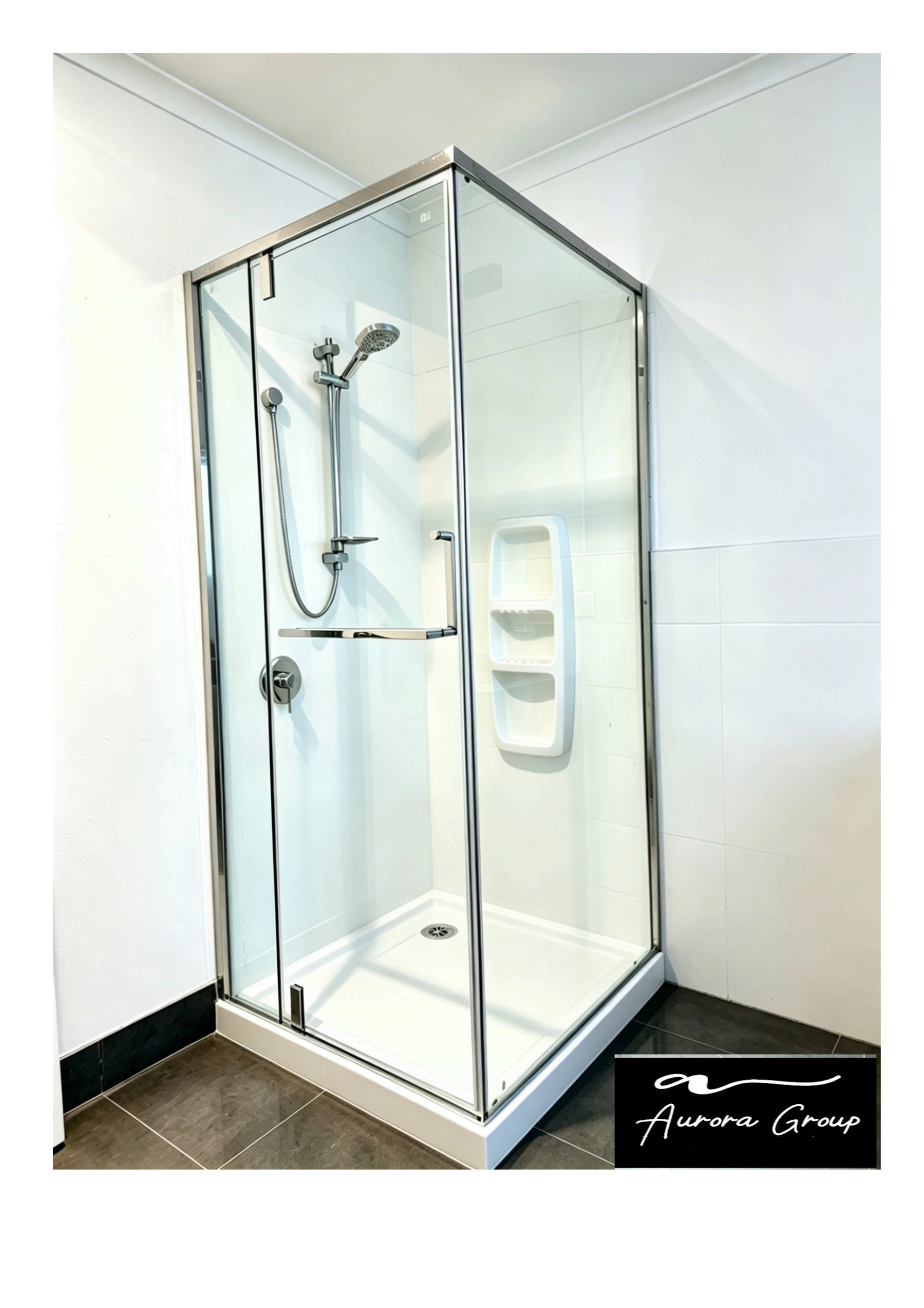 Stainless Steel Frame Square Shower Box
