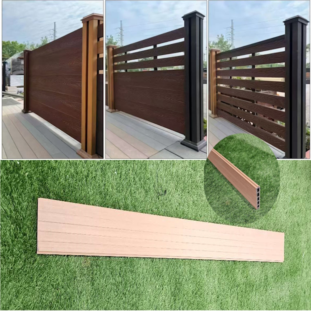 WPC Long2000/Withd170/Thick24mm Wood Plastic Composite Wood [ 3d Wood Grain Texture WPC Composite Fence Boards]2058