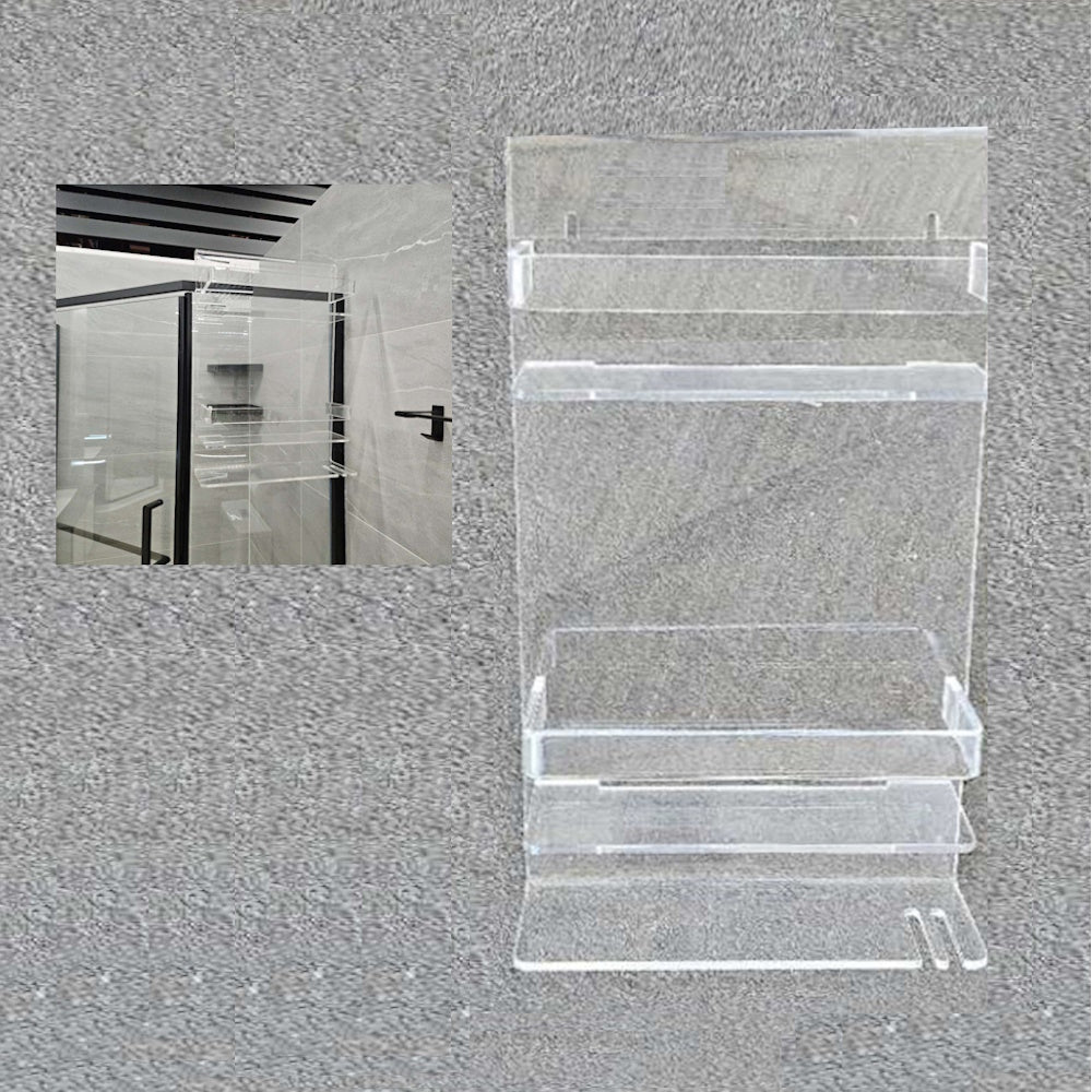 2039   H700/W350mm Acrylic Bathroom  Rack