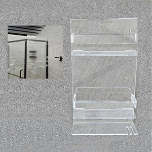 2039   H700/W350mm Acrylic Bathroom  Rack