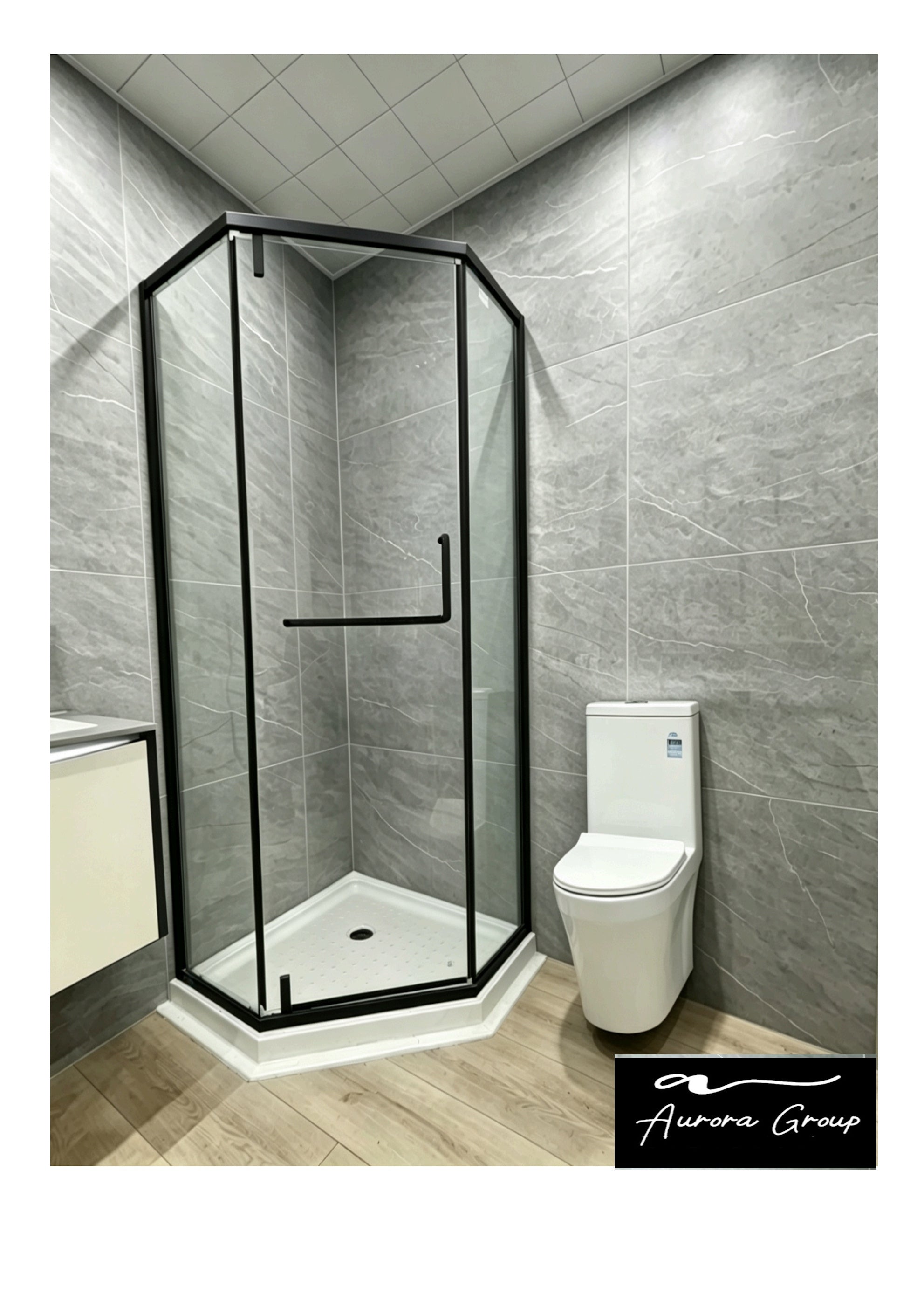 Stainless Steel Frame Diamond Shower Box
