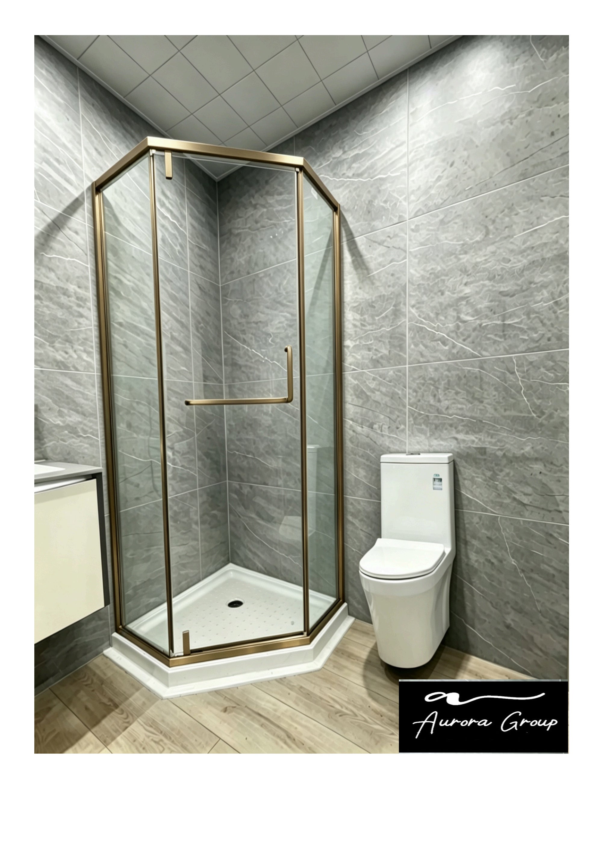 Stainless Steel Frame Diamond Shower Box