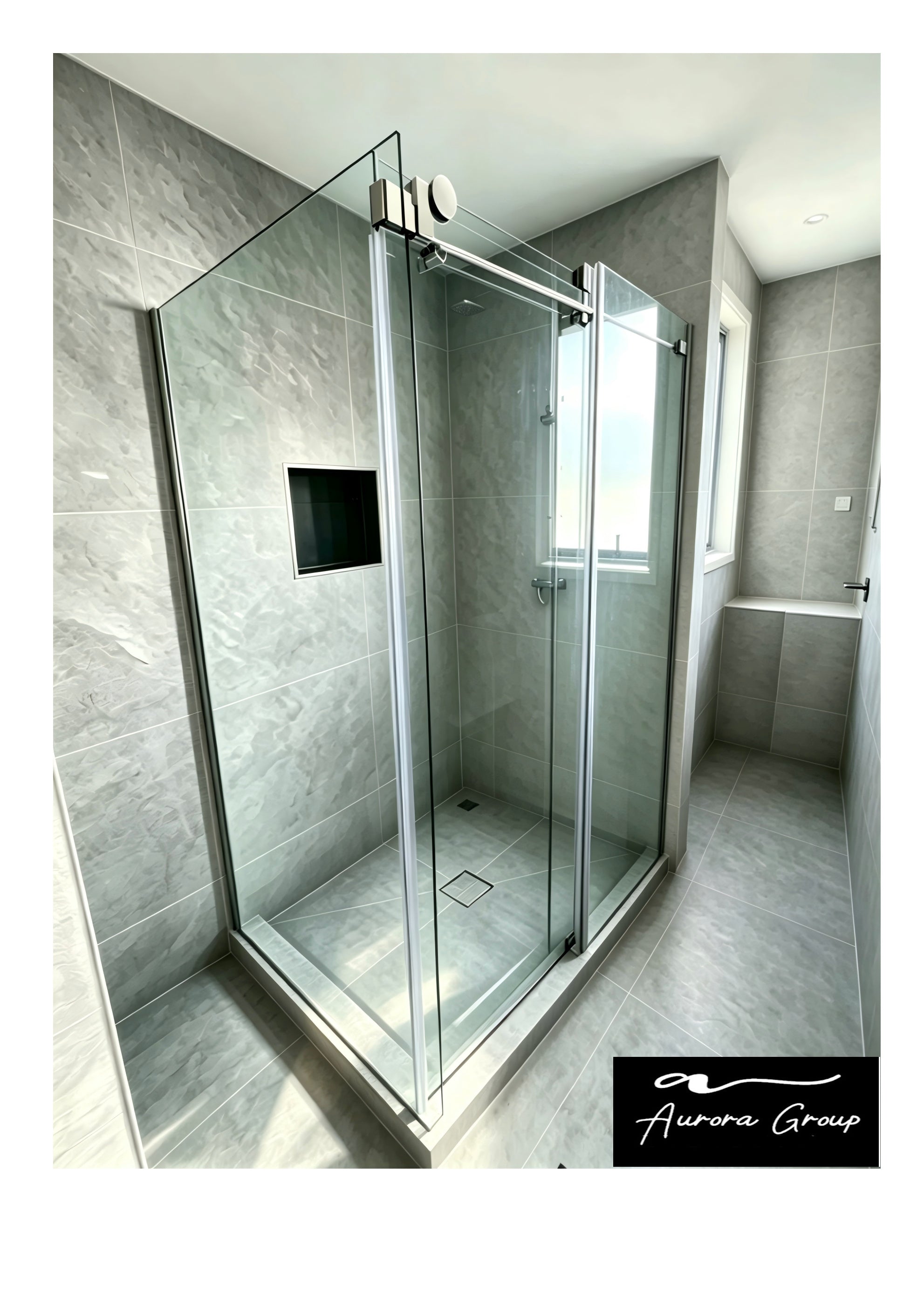 Sliding Door Shower Box Two Side Walls