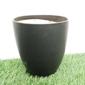 Ceramic Flower Pot  White Black Colour [20022]
