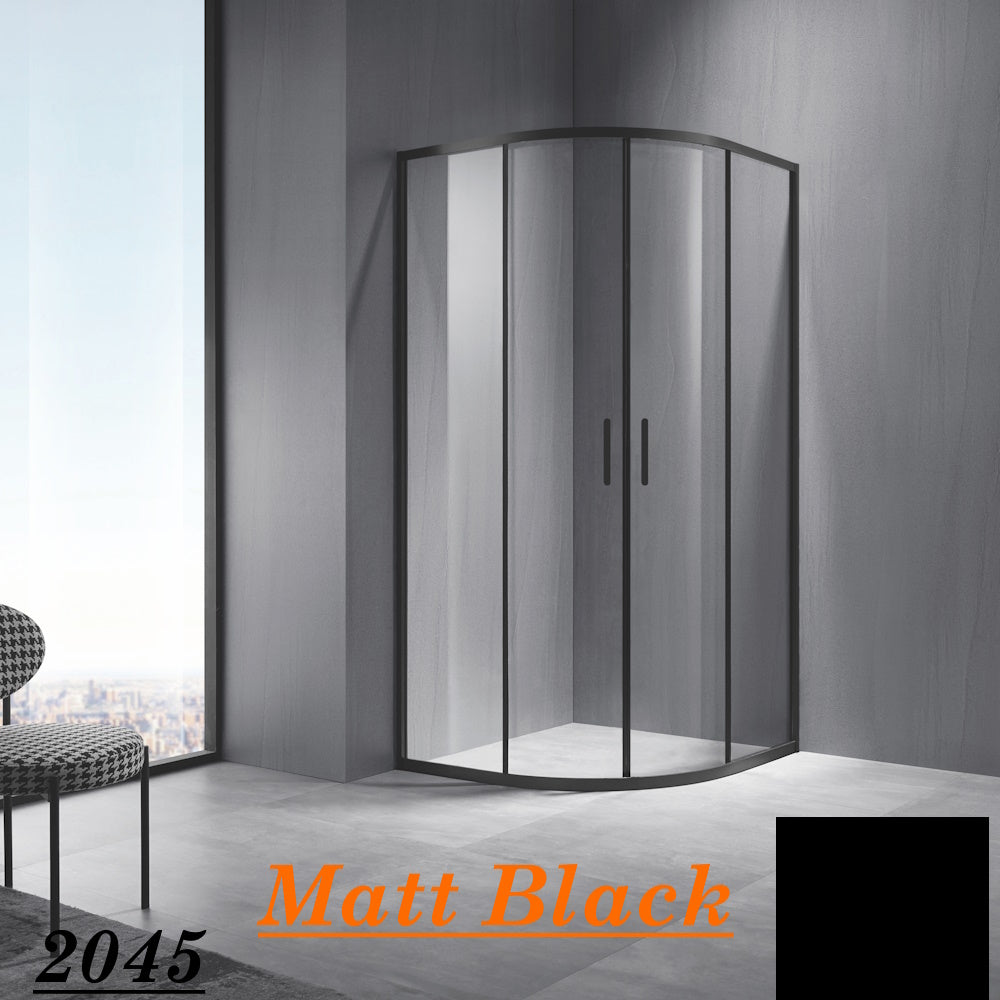 Stainless Steel Frame Curved Shower Box