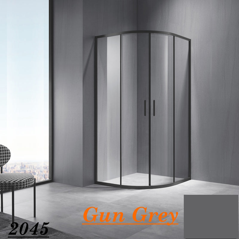 Stainless Steel Frame Curved Shower Box