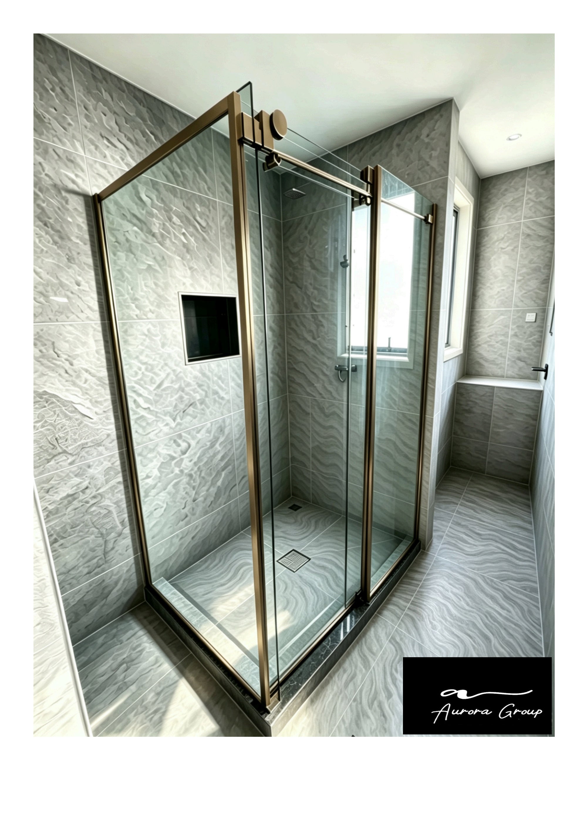 Sliding Door Shower Box Two Side Walls