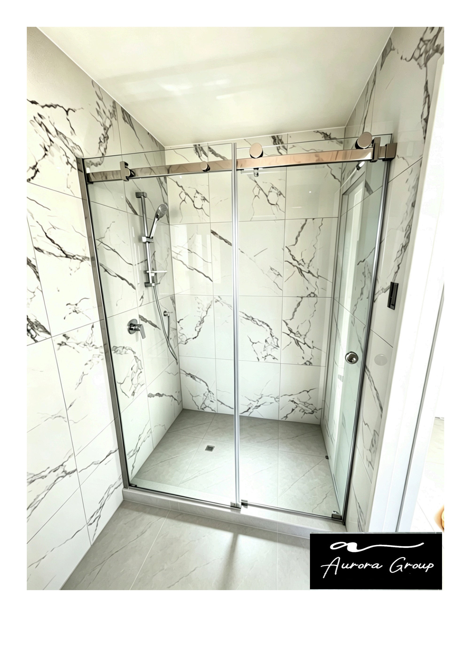 Stainless Steel Frame 3 Side Wall  Shower Box