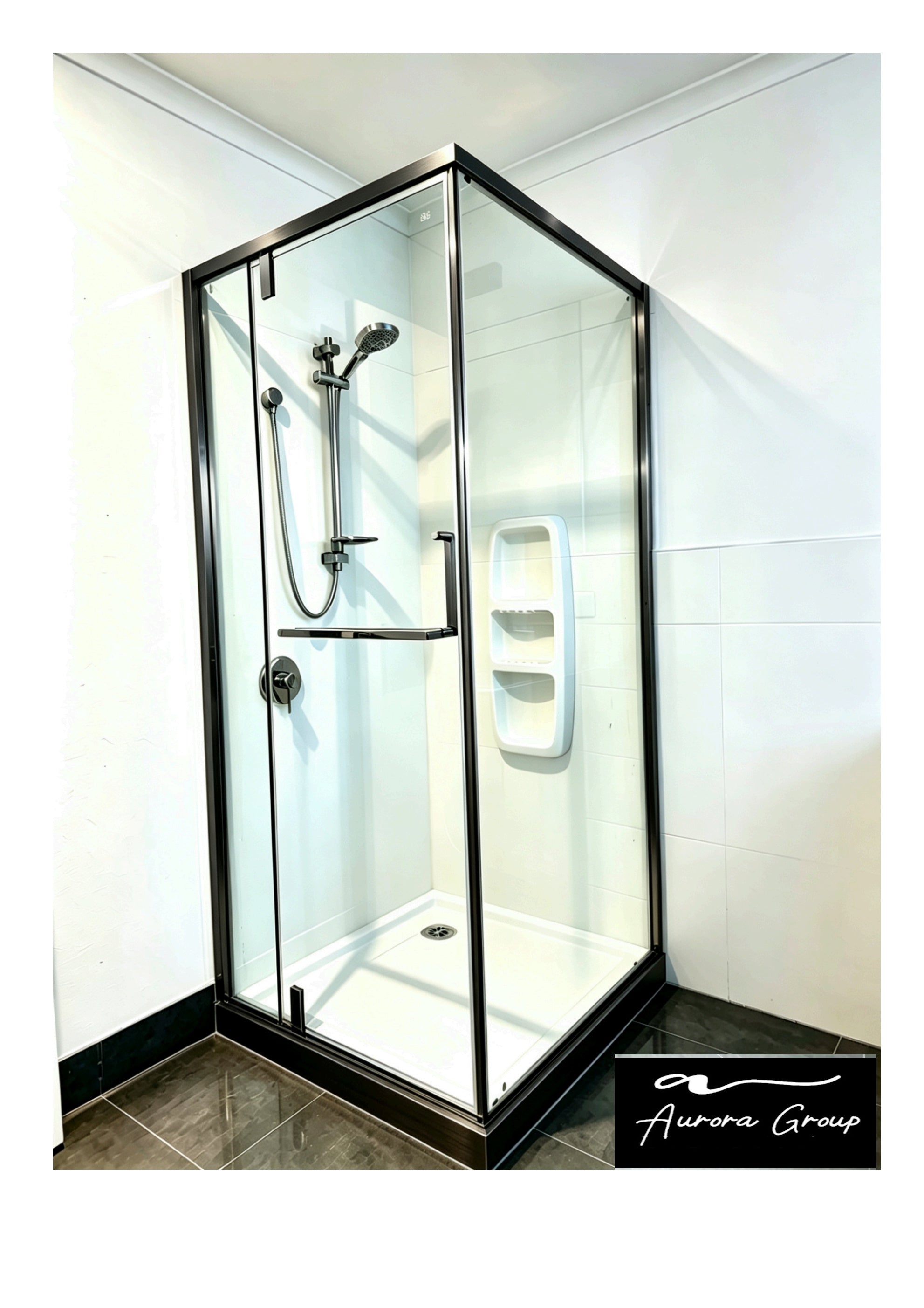 Stainless Steel Frame Square Shower Box