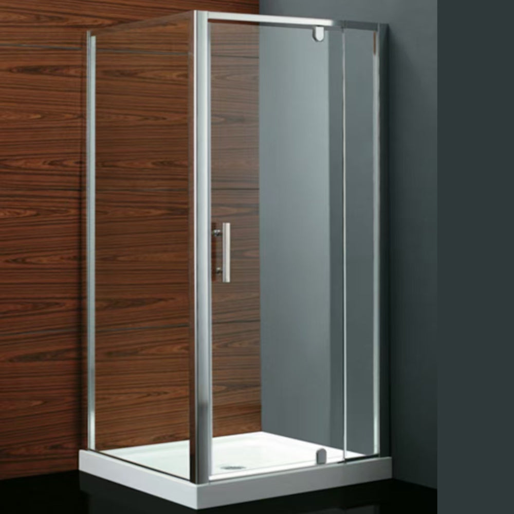 Aluminium Frame Shower box Square , 3 Side Wall, curved]