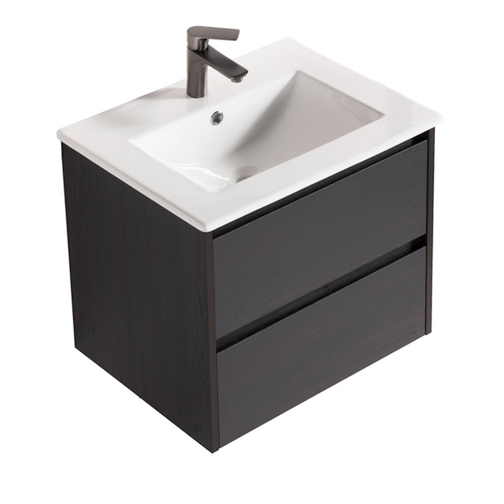 V140 HUNG  PLYWOOD VANITY WITH 2 DRAWER SIZE TOP: 615mm/W465mm/H500mm