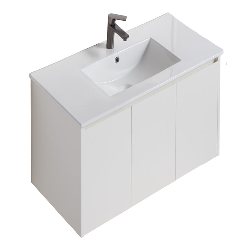 V143 HUNG PLYWOOD VANITY WITH 2 DOOR SIZE: TOP:1020mm/W465mm/H500mm